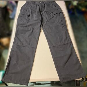 5.11 Grey Tactical Cargo Pants Long Inseam Unisex Large Waist 35.5-39 Utility